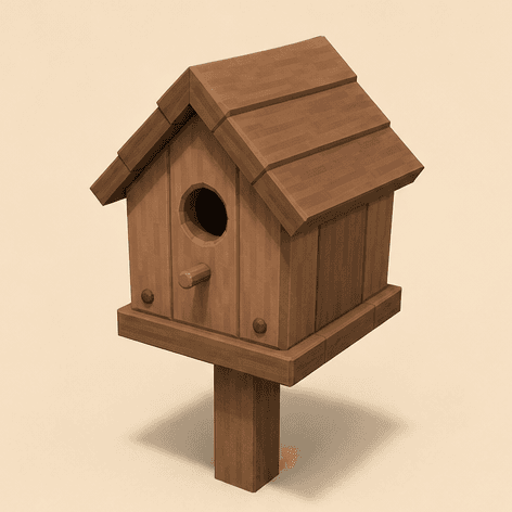 Birdhouse — oblique view