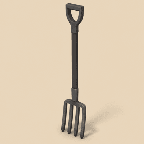 Compost Fork — oblique view