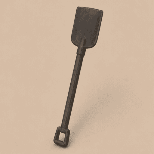 Work Shovel — oblique view