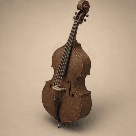 Upright Bass — oblique view