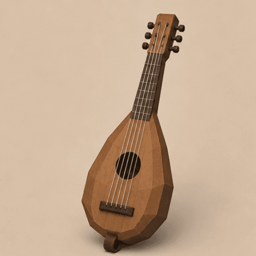 Traveling Lute — oblique view