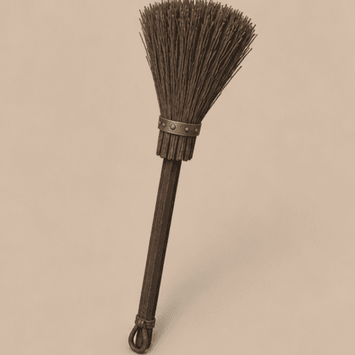Hearth Broom — oblique view