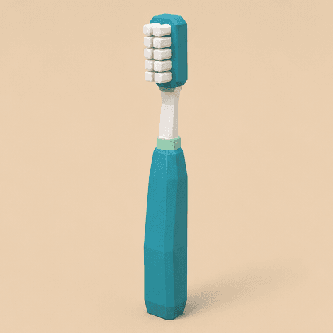 Toothbrush — oblique view