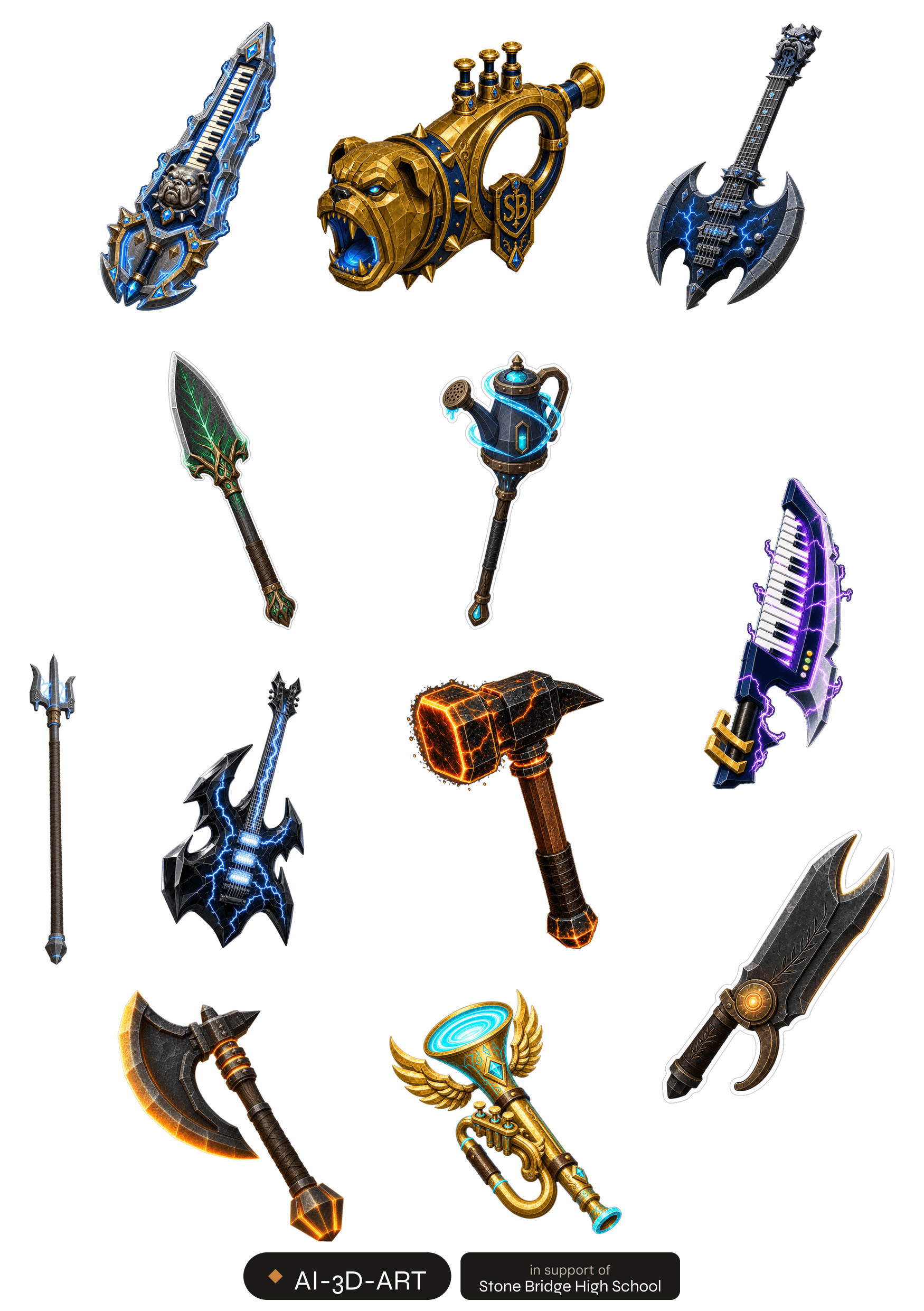 Stone Bridge Plus Pack sticker sheet