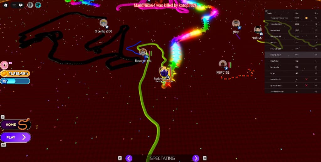 In-game arena